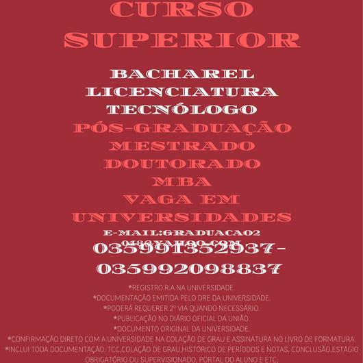 Curso Superior,médio,técnico(035992098837)