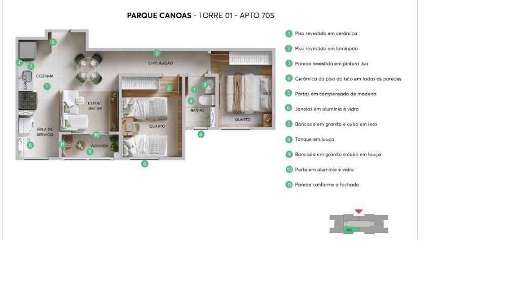 Apartamento, Goiânia, 2 Quartos, 1 Vaga, 1 Suíte