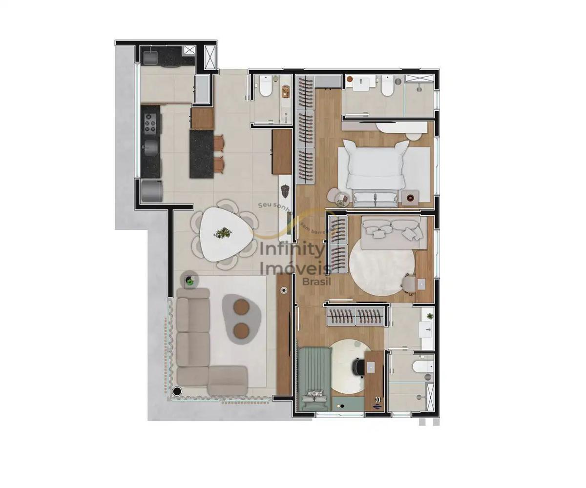 Apartamento, Serra, 3 Quartos