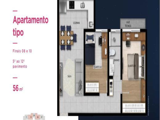 Apartamento, Lourdes, 2 Quartos, 1 Vaga