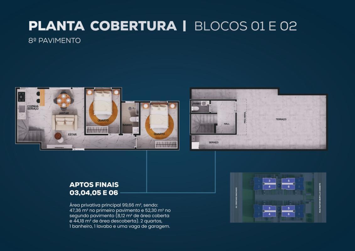 Apartamento, São Bernardo, 2 Quartos, 1 Vaga