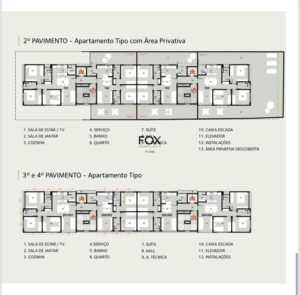 Apartamento, Cruzeiro, 3 Quartos, 2 Vagas, 1 Suíte