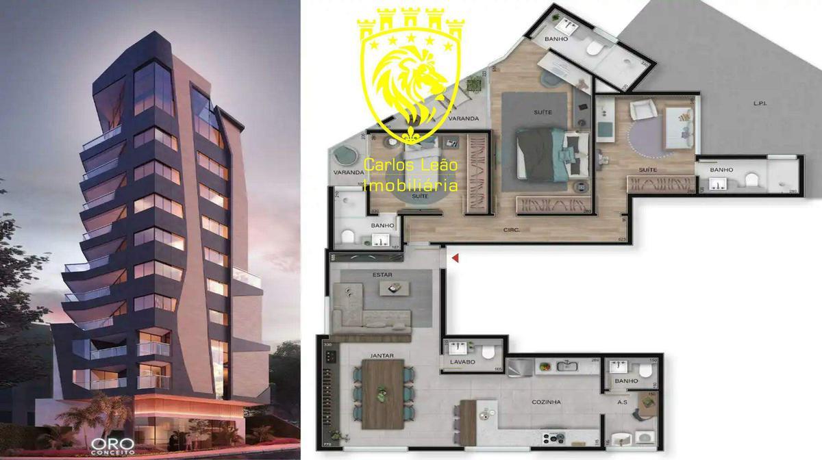 Apartamento, Serra, 3 Quartos, 2 Vagas, 1 Suíte