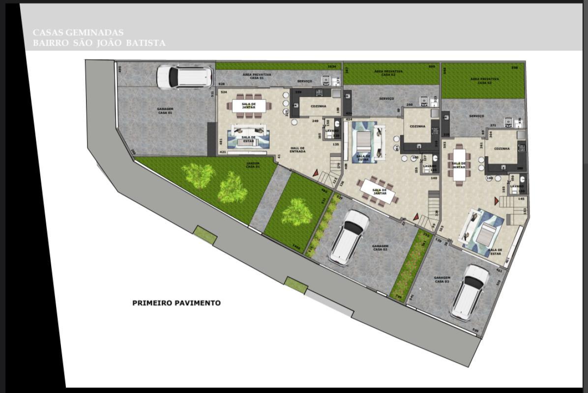 Casa, Fernão Dias, 3 Quartos, 4 Vagas, 1 Suíte
