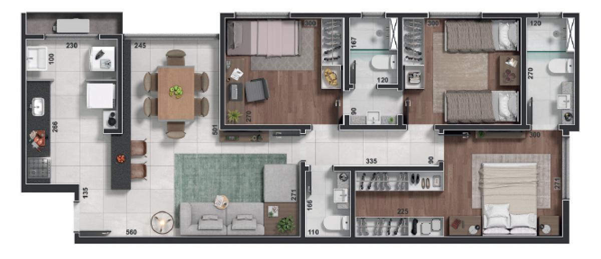 Apartamento, Prado, 3 Quartos, 2 Vagas, 1 Suíte