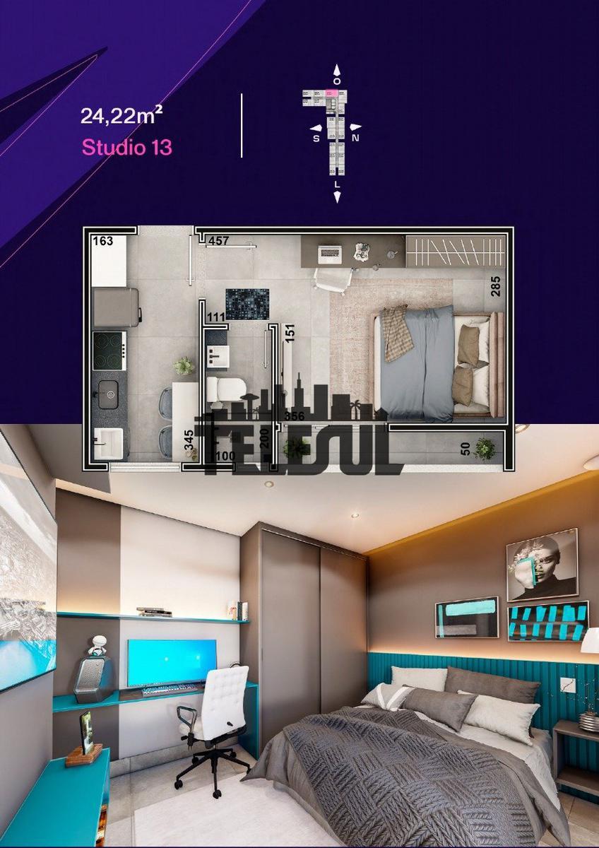 Apartamento, Santa Luiza, 1 Quarto, 0 Vaga, 1 Suíte