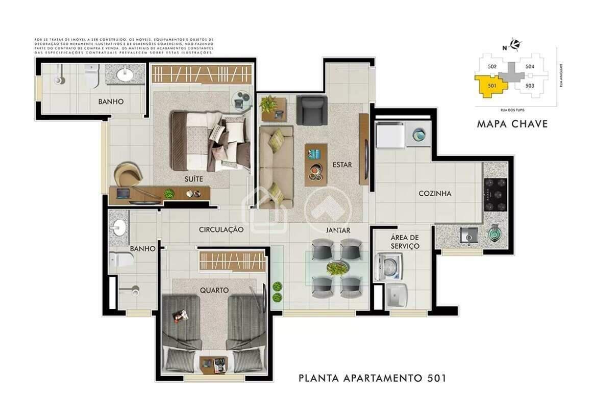 Apartamento, Barro Preto, 1 Quarto, 1 Vaga, 1 Suíte