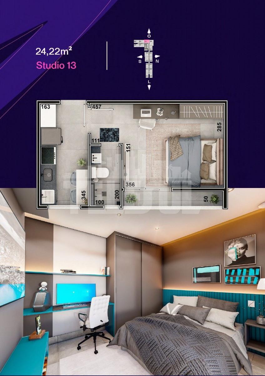 Apartamento, Parque Catanduvas, 1 Quarto, 1 Vaga