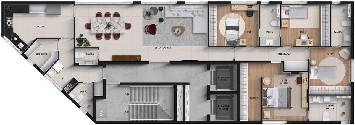 Apartamento, Savassi, 4 Quartos, 3 Vagas, 2 Suítes