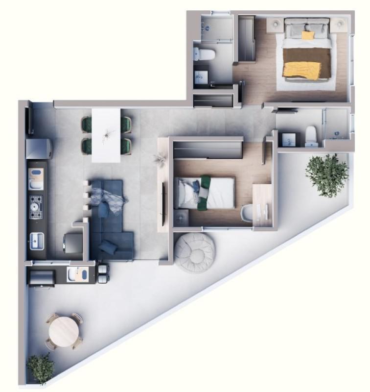 Apartamento, São Luiz (pampulha), 2 Quartos, 1 Vaga