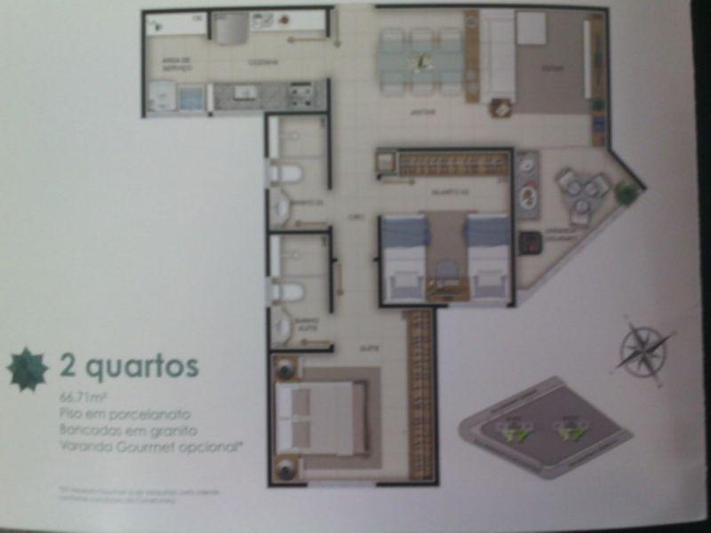 Apartamento, Engenho Nogueira, 2 Quartos, 3 Vagas, 1 Suíte