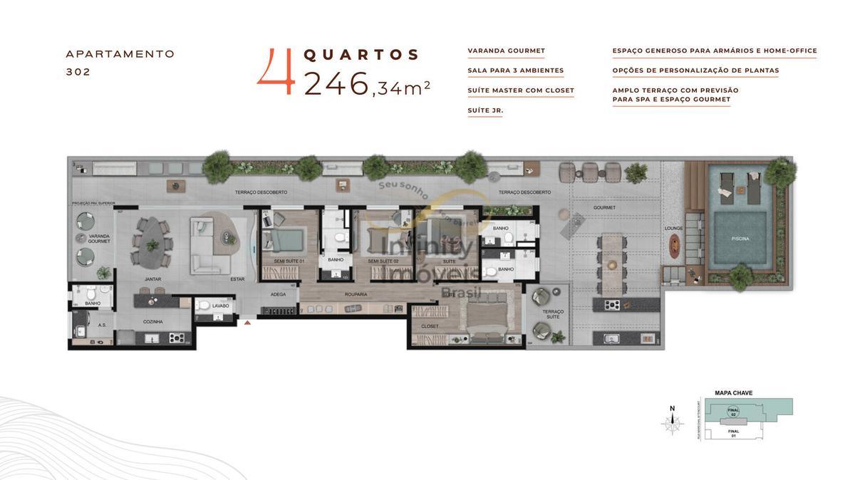 Apartamento, Gutierrez, 4 Quartos