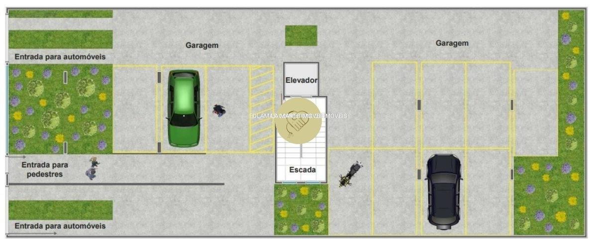 Apartamento, Diamante, 3 Quartos, 2 Vagas, 1 Suíte