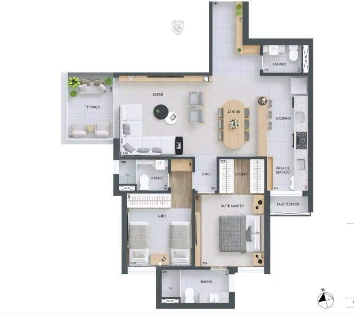 Apartamento, Savassi, 2 Quartos, 1 Vaga, 2 Suítes