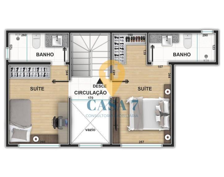Apartamento, Serra, 1 Quarto, 0 Vaga, 1 Suíte