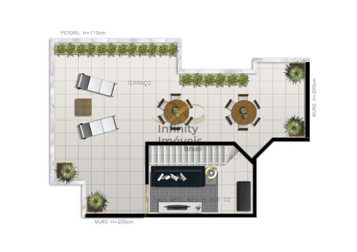 Apartamento, Santa Teresa, 3 Quartos