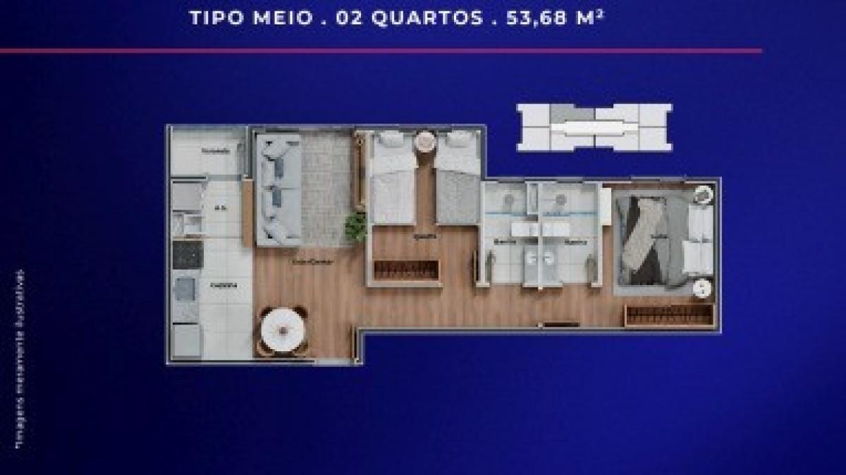 Apartamento, São Joaquim, 2 Quartos, 1 Vaga, 1 Suíte