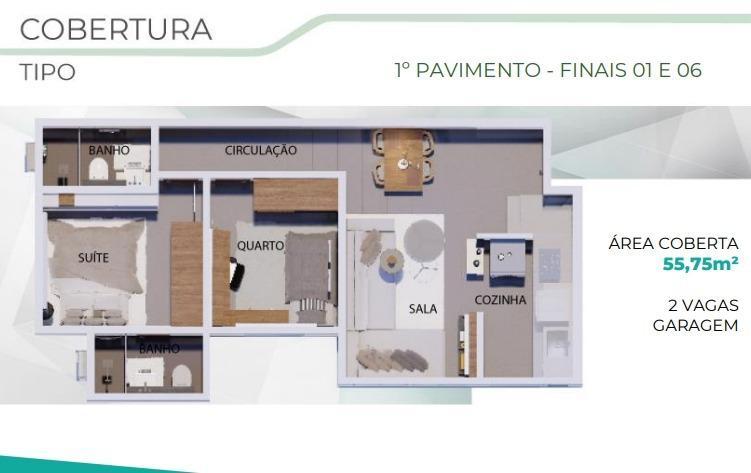 Apartamento, Santa Mônica, 2 Quartos, 2 Vagas, 1 Suíte