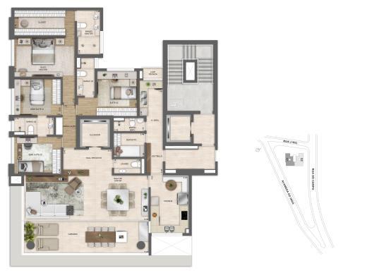 Apartamento, Vale do Sereno, 4 Quartos, 3 Vagas, 2 Suítes