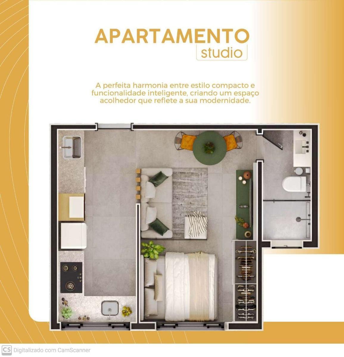 Apartamento, Iguaçu, 1 Quarto, 1 Vaga
