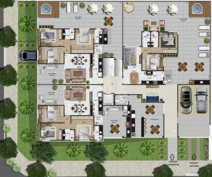 Apartamento, Itapoã, 3 Quartos, 2 Vagas, 1 Suíte