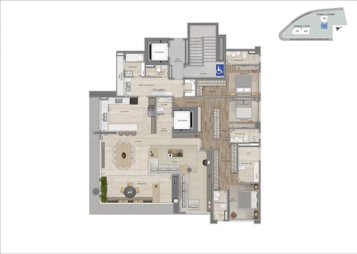 Apartamento, Jardim das Mangabeiras, 4 Quartos, 5 Vagas, 4 Suítes