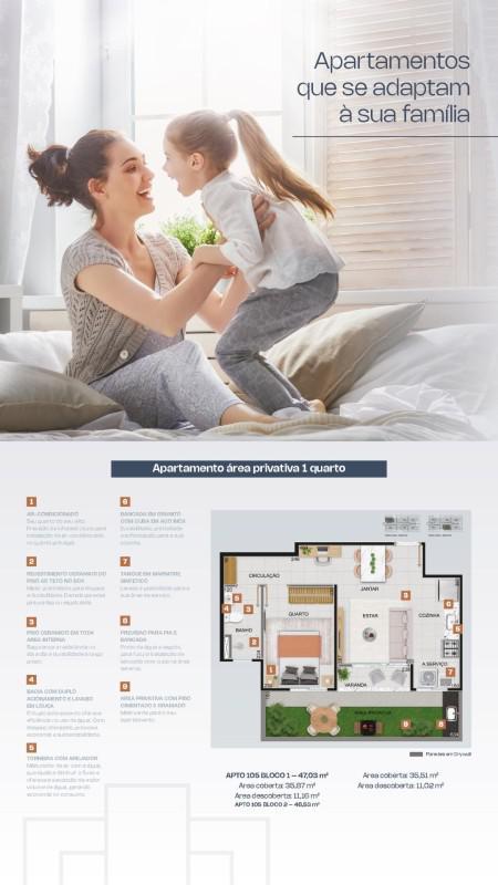 Apartamento, Glória, 2 Quartos, 1 Vaga, 1 Suíte