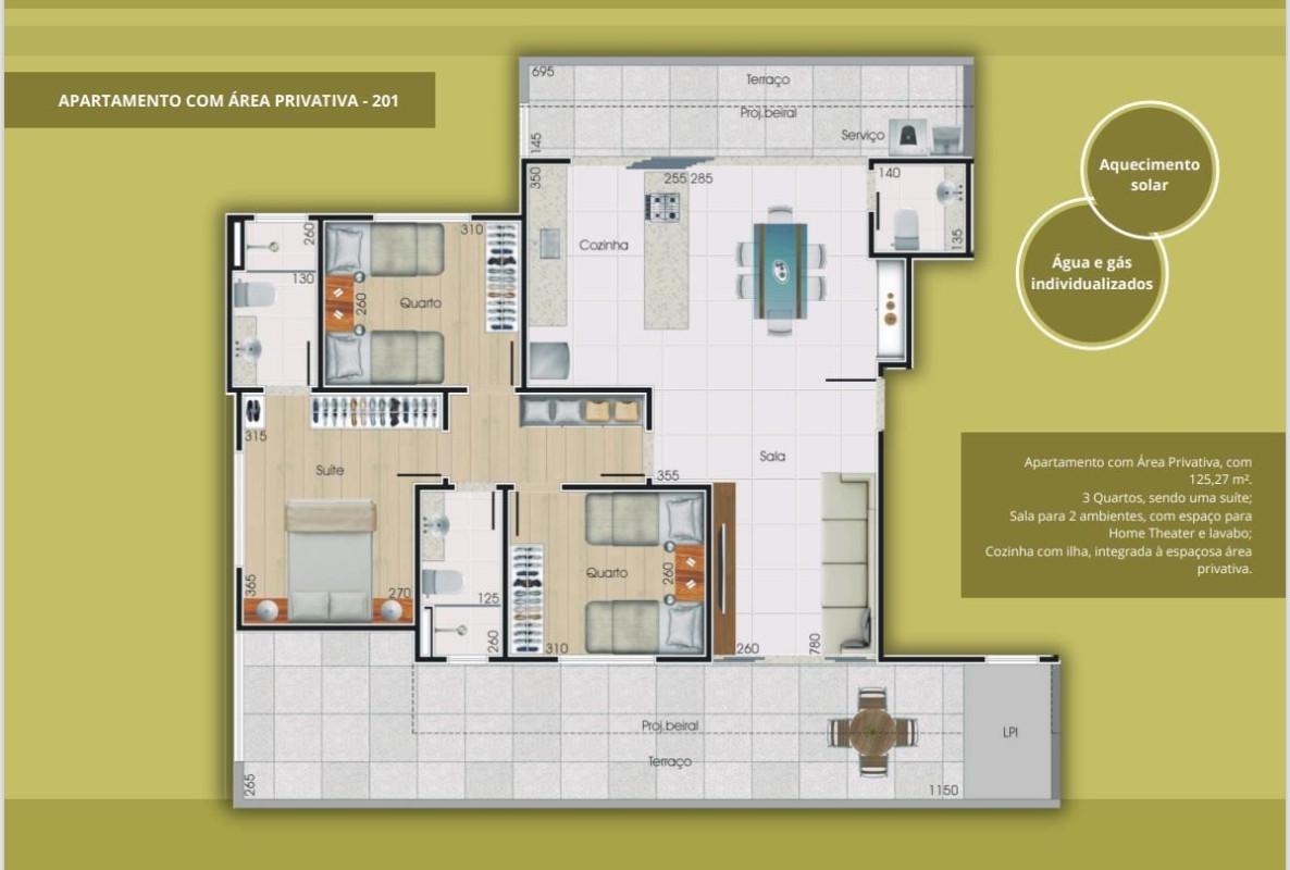Apartamento, Vila Paris, 3 Quartos, 2 Vagas, 1 Suíte