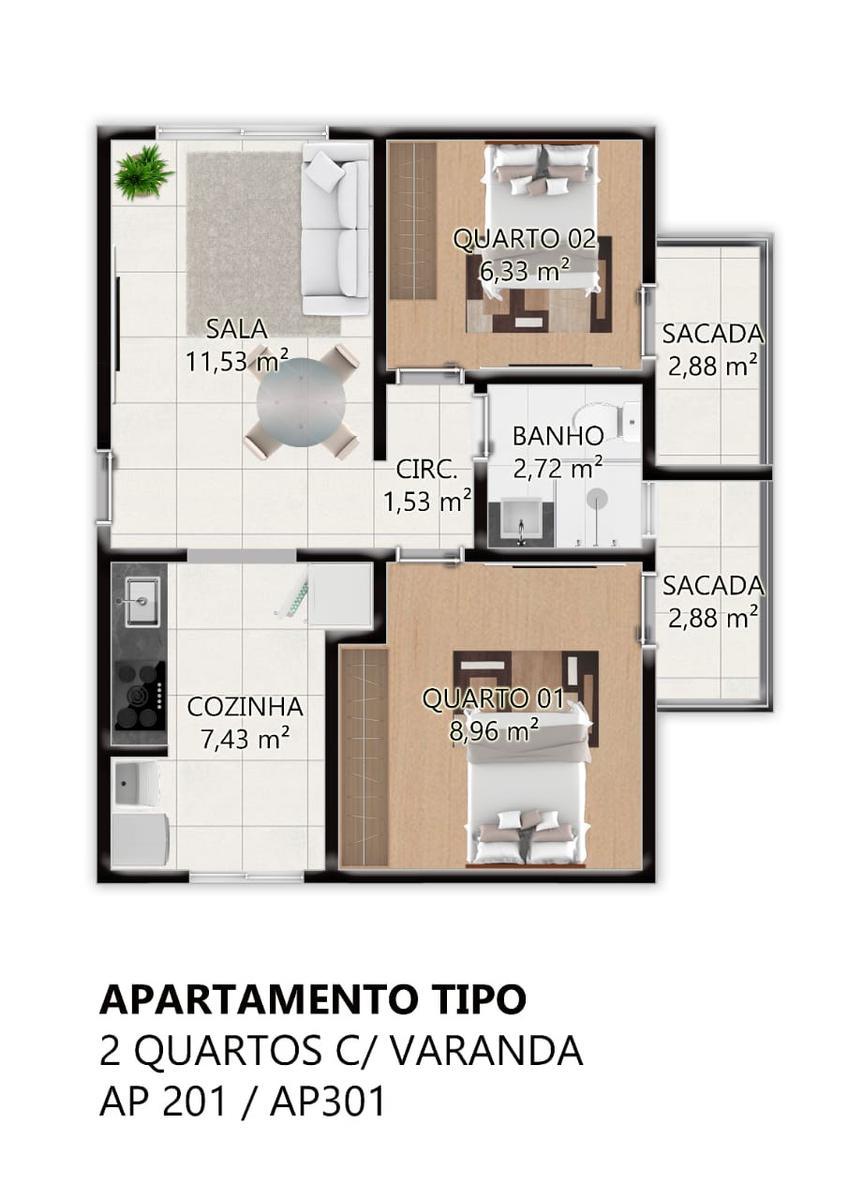 Apartamento, Serra Dourada, 3 Quartos, 1 Vaga, 1 Suíte