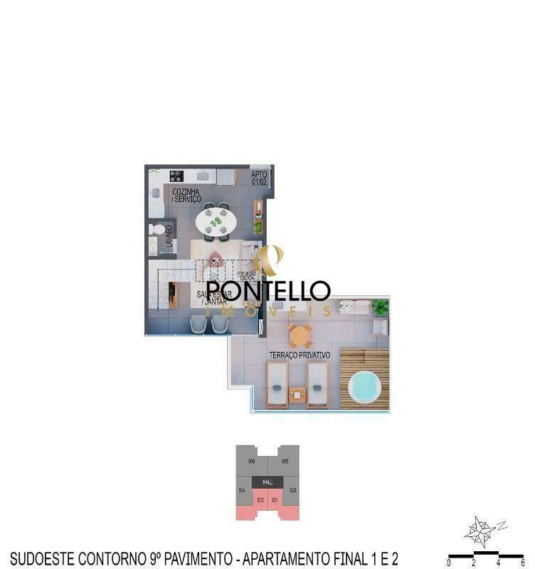 Apartamento, Santa Efigênia, 2 Quartos, 1 Vaga, 1 Suíte