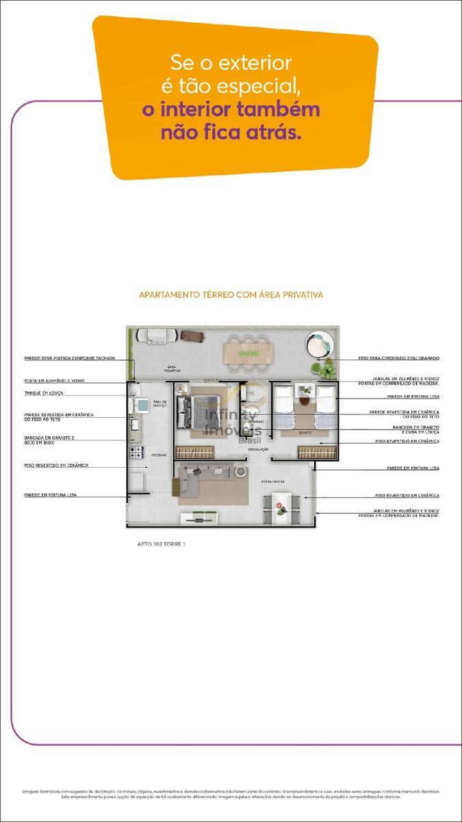 Apartamento, Braúnas, 2 Quartos