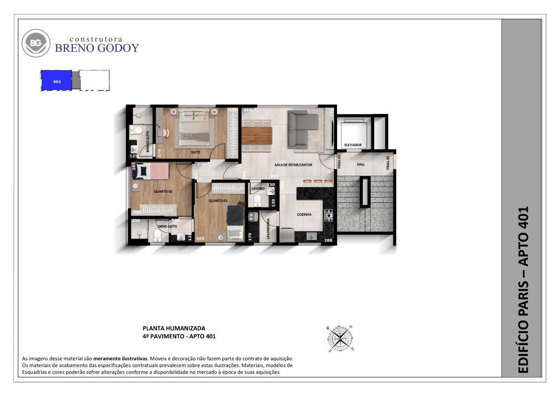 Apartamento, Cidade Nova, 3 Quartos, 2 Vagas, 1 Suíte