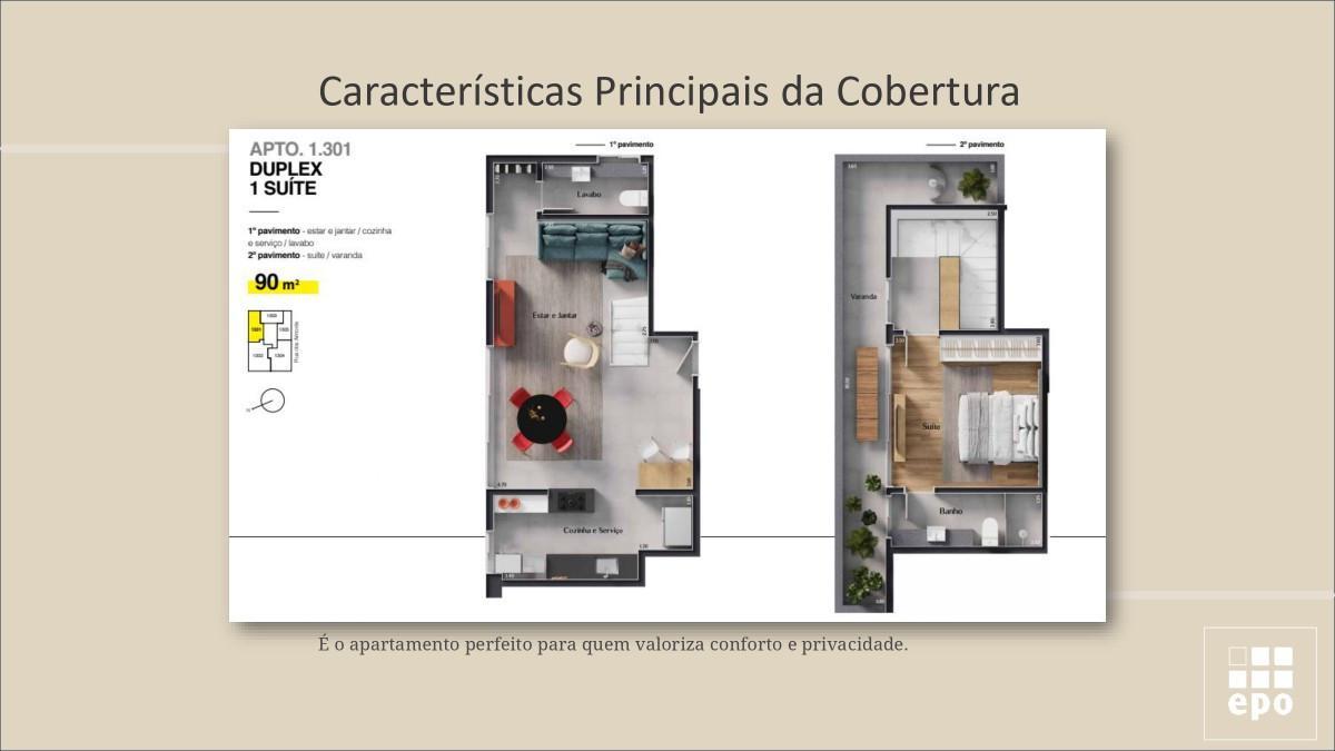 Cobertura, Lourdes, 1 Quarto, 1 Vaga, 1 Suíte
