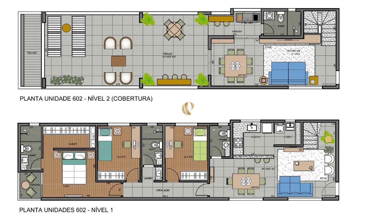 Apartamento, Centro, 3 Quartos, 2 Vagas, 1 Suíte