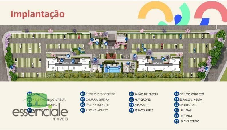Apartamento, Centro, 2 Quartos, 1 Vaga