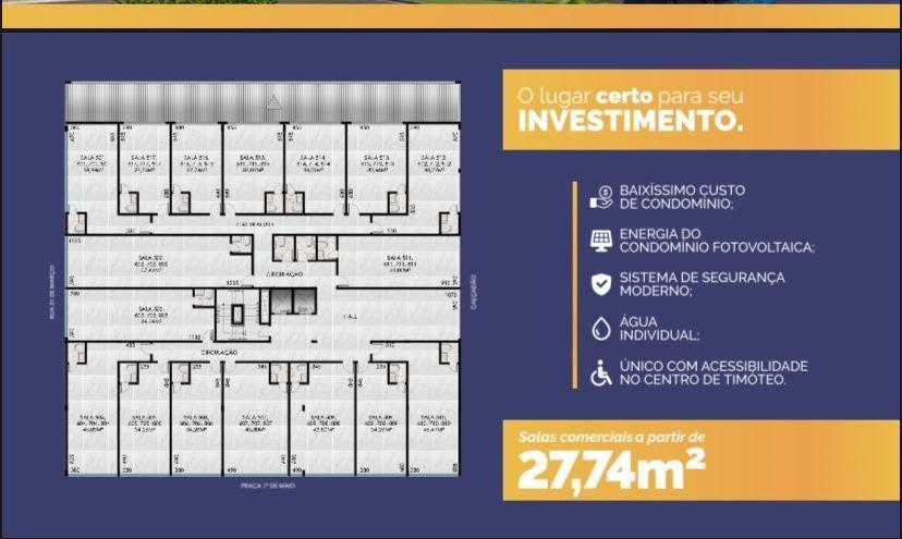 Sala, Centro, 1 Quarto, 0 Vaga