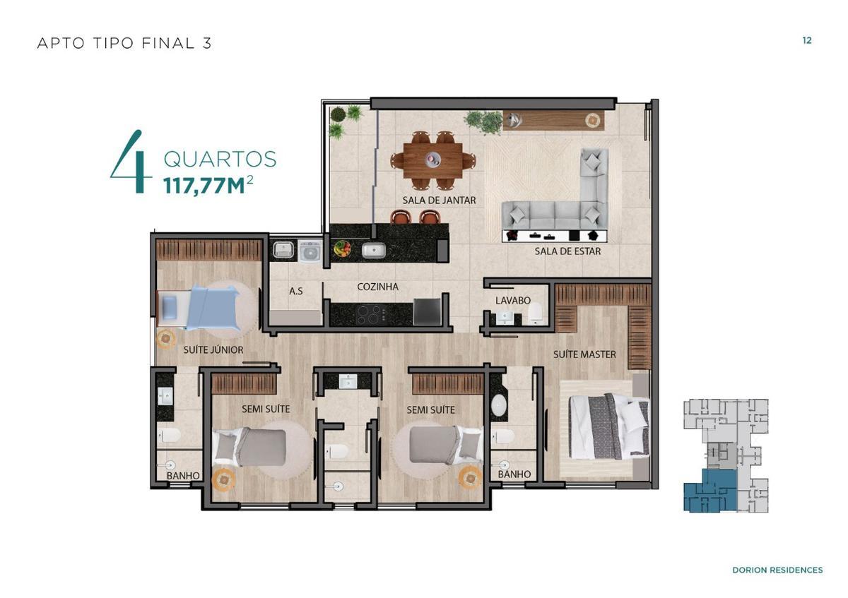 Apartamento, Palmares, 4 Quartos, 2 Vagas, 1 Suíte