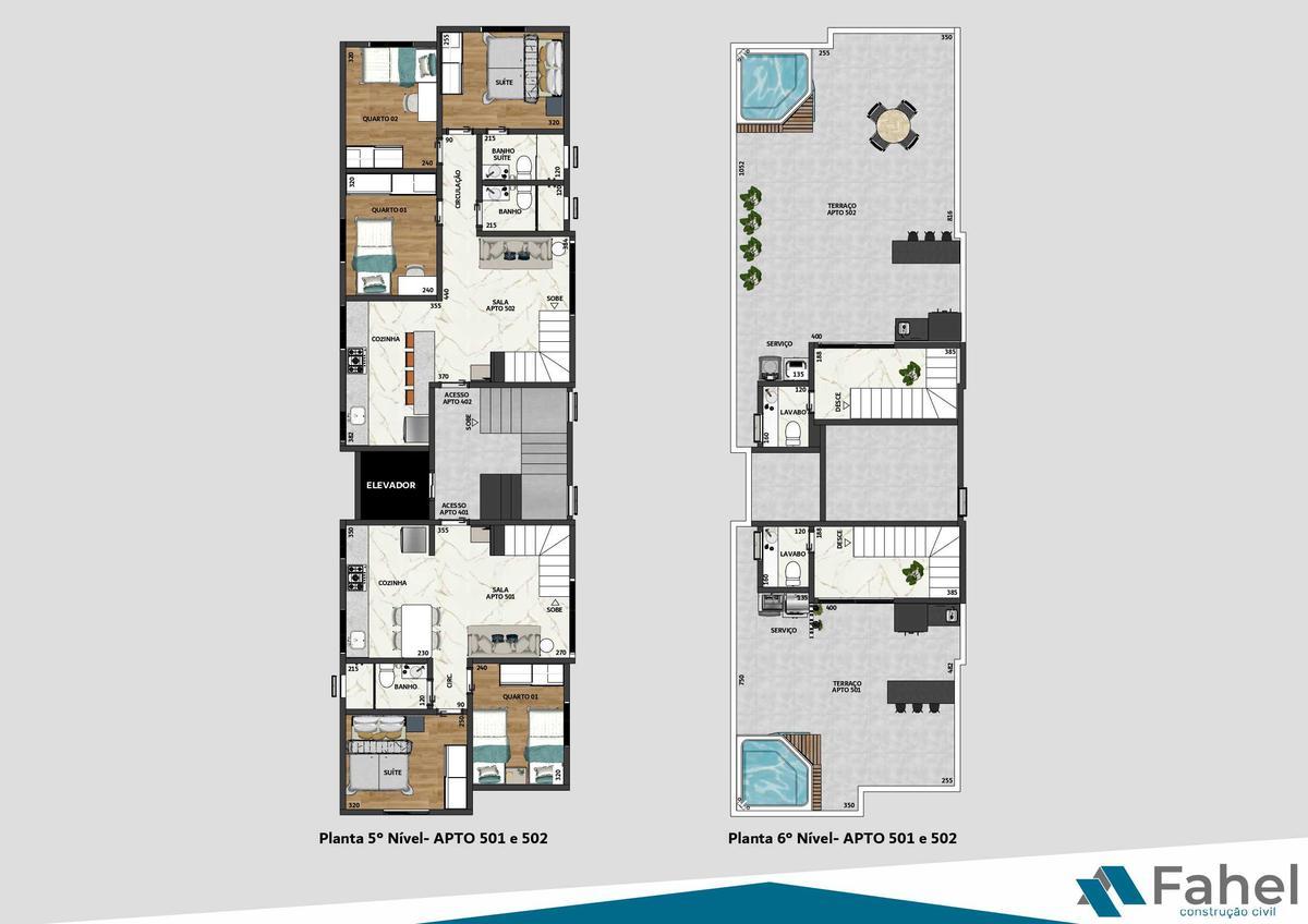 Cobertura, Santa Mônica, 3 Quartos, 1 Vaga, 1 Suíte