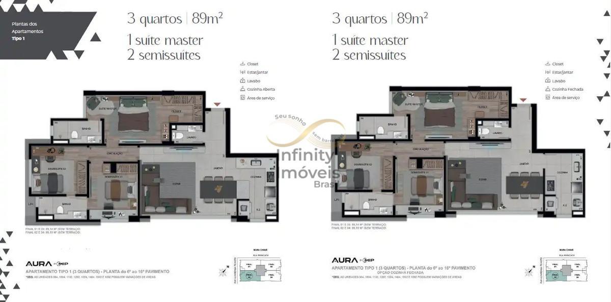 Apartamento, Santo Agostinho, 3 Quartos