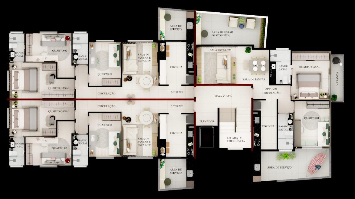 Apartamento, Riacho das Pedras, 3 Quartos, 2 Vagas, 1 Suíte