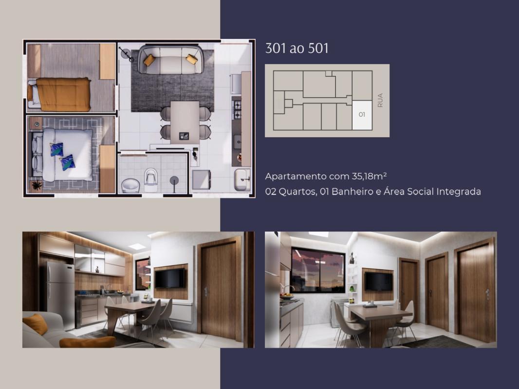 Apart Hotel, União, 2 Quartos, 0 Vaga