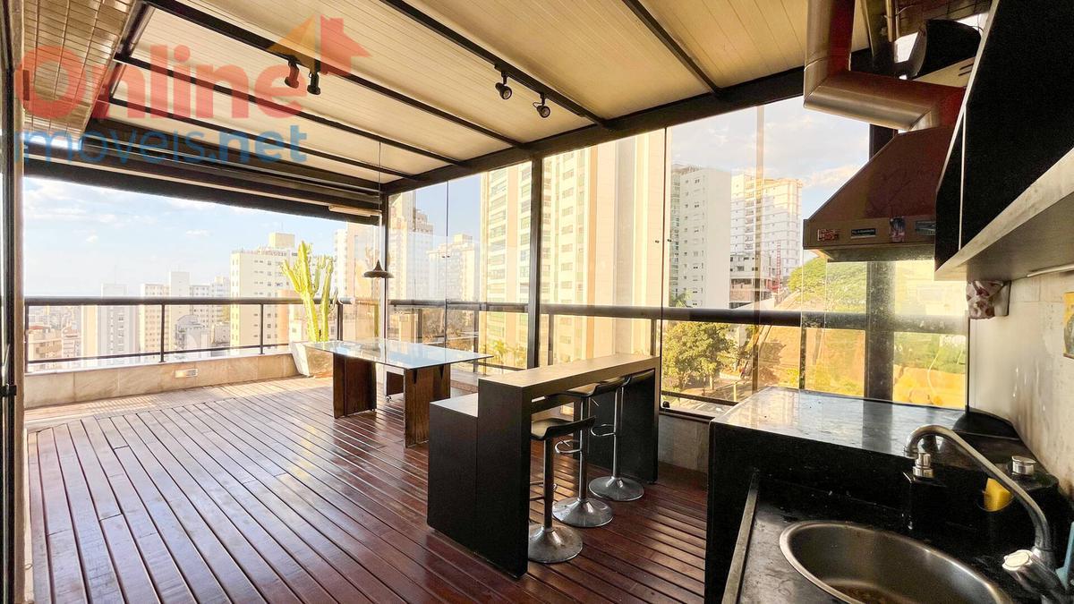 Cobertura, Gutierrez, 3 Quartos, 0 Vaga, 1 Suíte