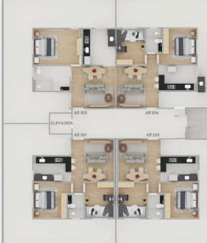 Apartamento, Ernesto do Nascimento(barreiro), 2 Quartos, 1 Vaga