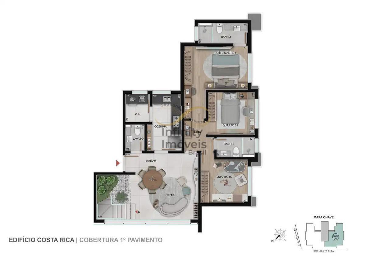Cobertura, Sion, 3 Quartos