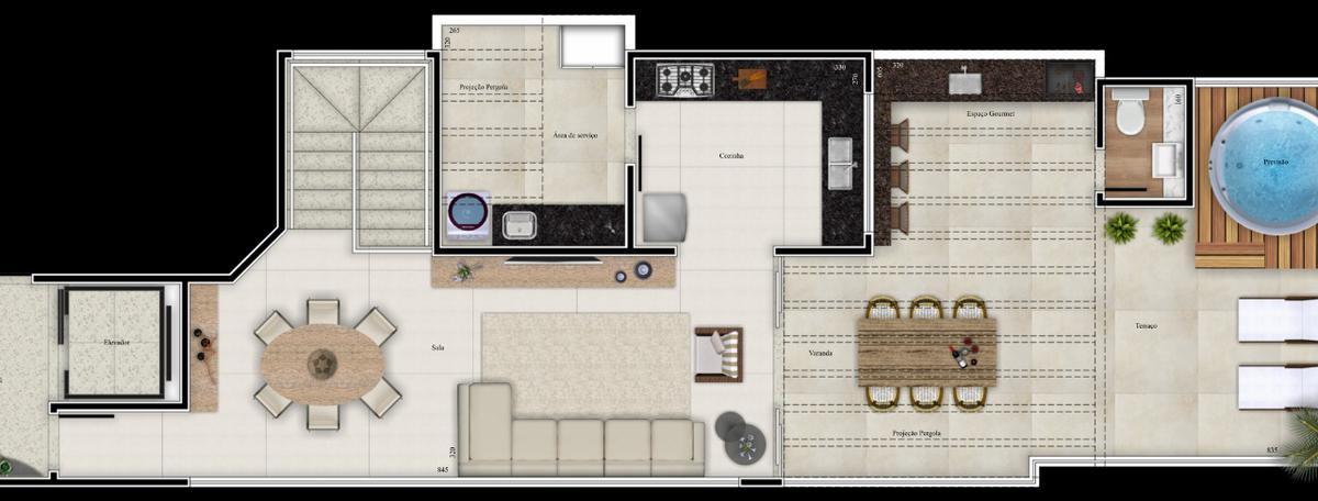 Cobertura, Liberdade, 4 Quartos, 3 Vagas, 4 Suítes
