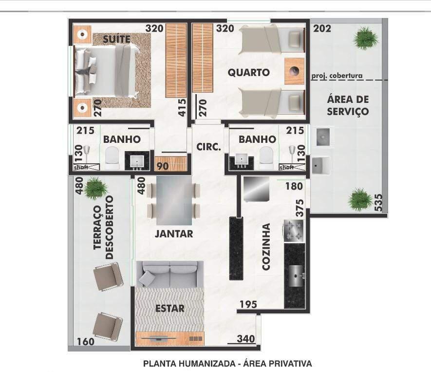 Apartamento, Buritis, 2 Quartos, 2 Vagas, 1 Suíte
