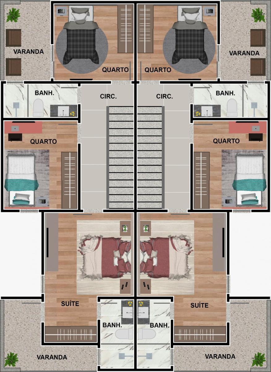 Casa, Tirol, 3 Quartos, 2 Vagas, 1 Suíte