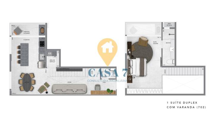 Apartamento, Carmo, 2 Quartos, 0 Vaga, 2 Suítes
