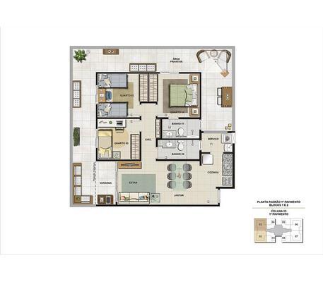 Apartamento, Palmeiras, 3 Quartos, 1 Vaga, 1 Suíte