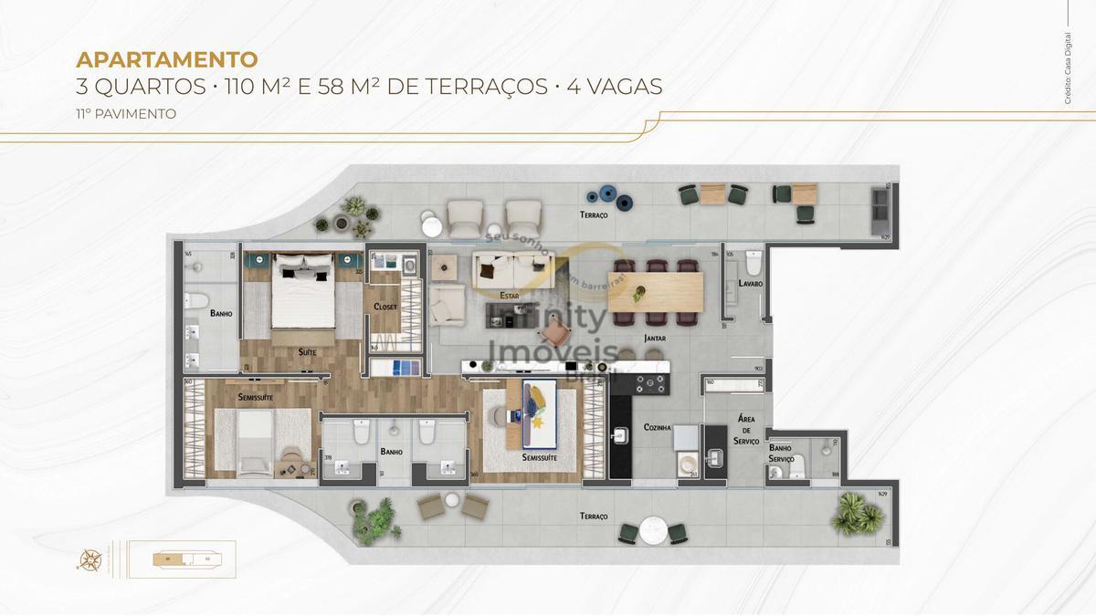 Apartamento, Savassi, 3 Quartos